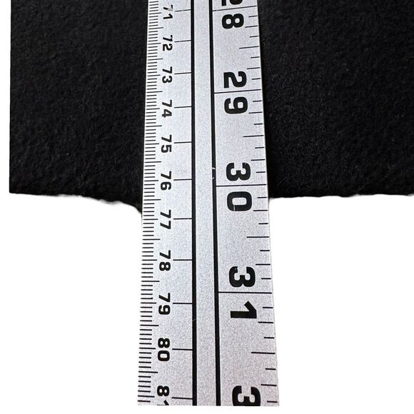 Dudley Stephens Fleece Peacoat Womens Medium Black Polyester Coat Jacket Stretch - Picture 9 of 9